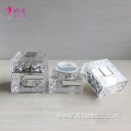 Luxury Square Shape Crystal Acrylic Jar